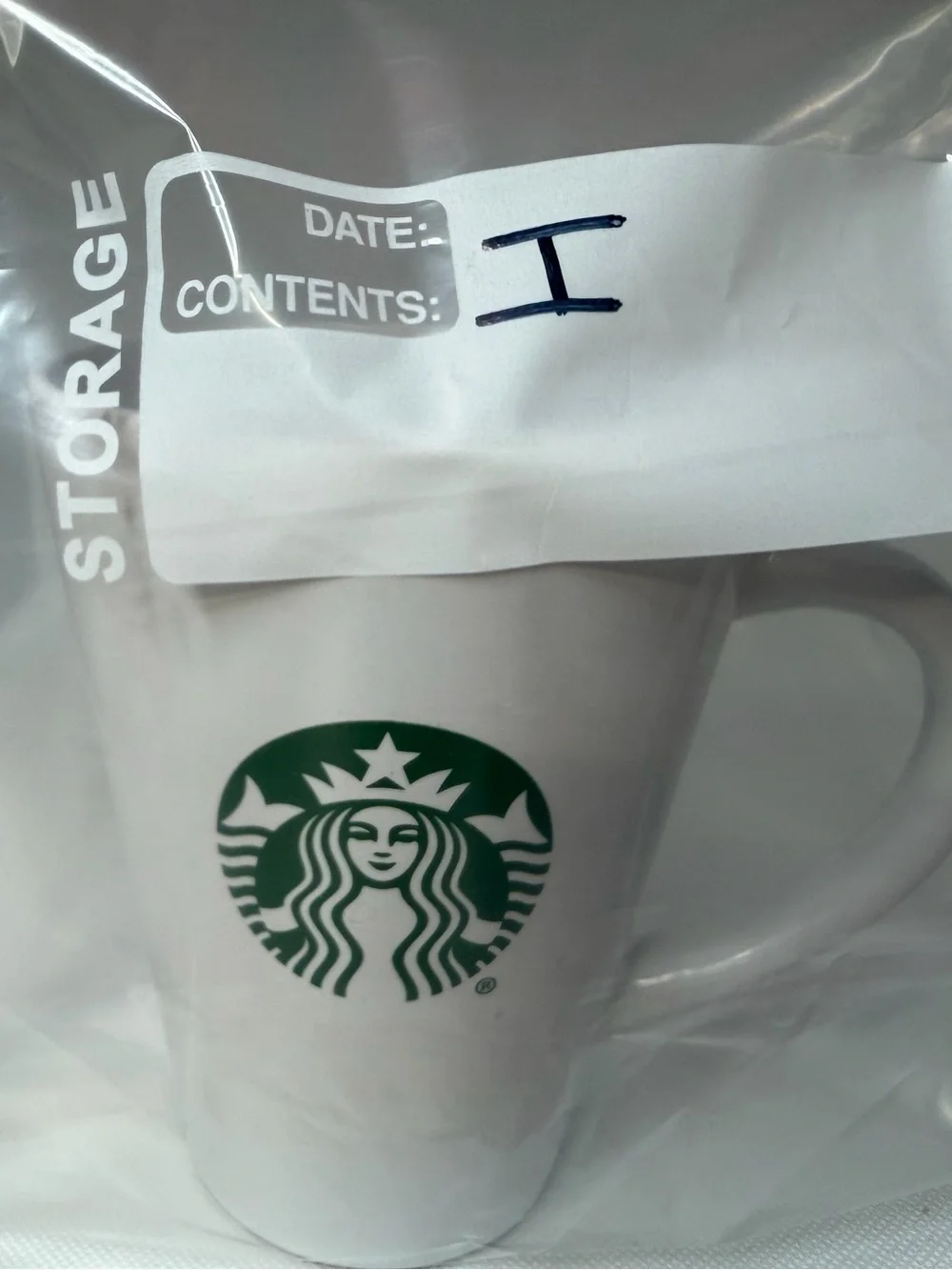 Starbucks Green Mermaid Siren Logo Coffee Cup  12 fl. oz. White 2017